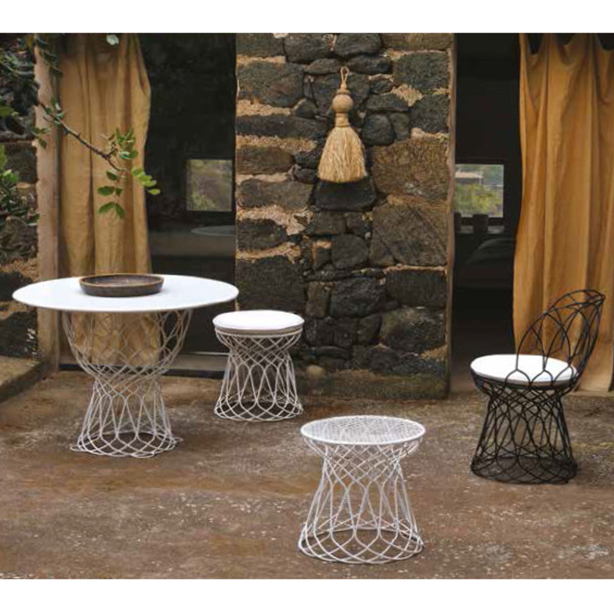 Emu - Patricia Urquiola Re-Trouve Patio Table and Chairs Set for EMU  Modern, Italy