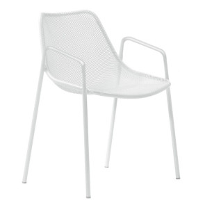 ROUND CHAIR WITH ARMRESTS, by EMU
